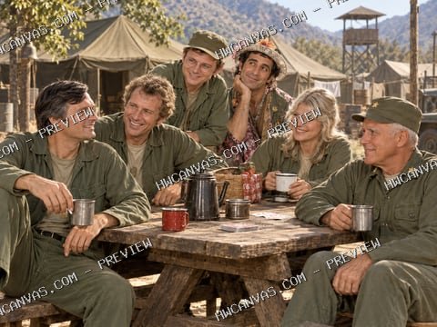 M*A*S*H · The 4077th Family mounted canvas preview