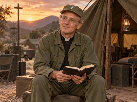 M*A*S*H · Father Mulcahy mounted canvas preview