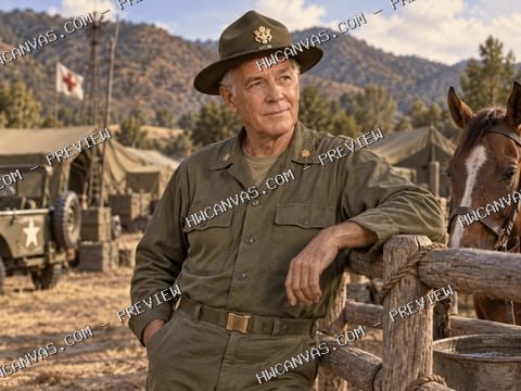 M*A*S*H · Colonel Potter mounted canvas preview