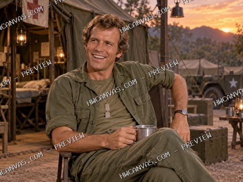 M*A*S*H · Trapper’s Day Off mounted canvas preview