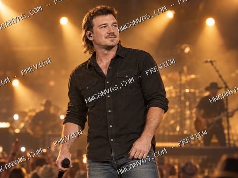 Morgan Wallen · Southern Spotlight mounted canvas preview