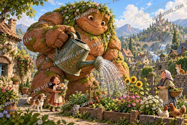 Moss Giant · Gentle Gardener mounted canvas preview