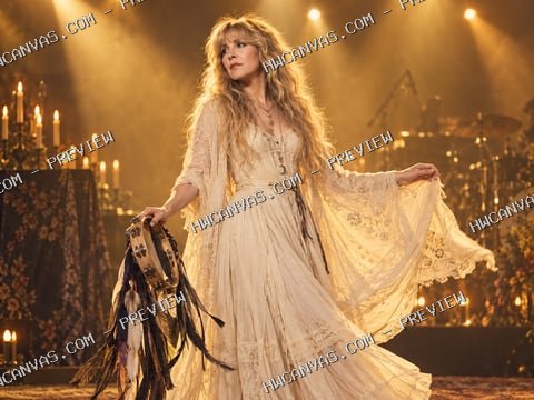 Stevie Nicks · Gold Dust Evening mounted canvas preview