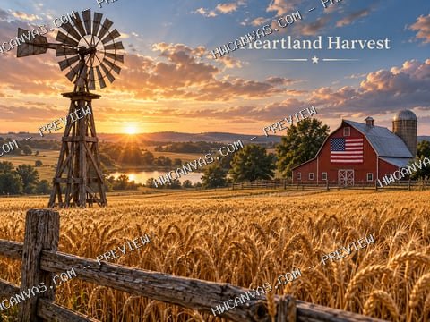 Heartland Harvest mounted canvas preview