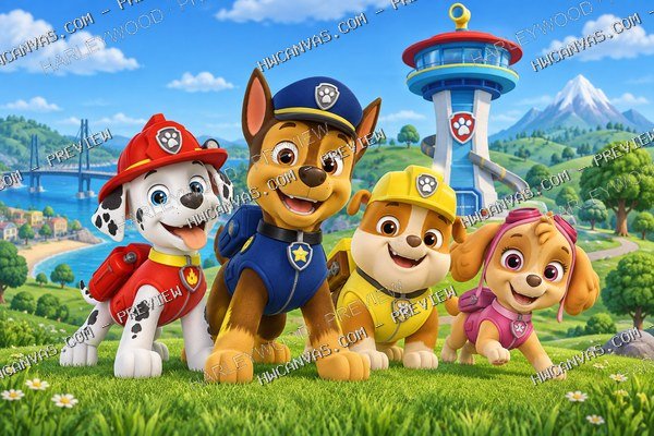 PAW Patrol · Lookout Adventure mounted canvas preview