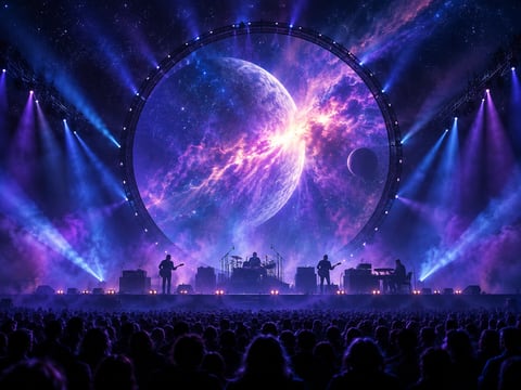 Pink Floyd · Beyond the Lights mounted canvas preview