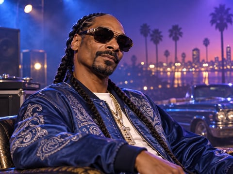 Snoop Dogg · Long Beach Nights mounted canvas preview
