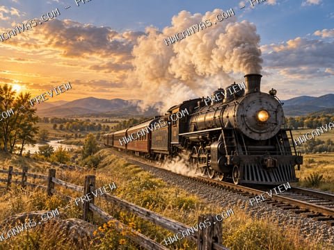 Iron Horse mounted canvas preview