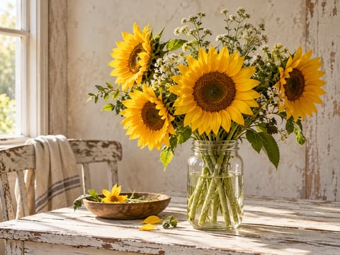 Sunshine in a Jar mounted canvas preview