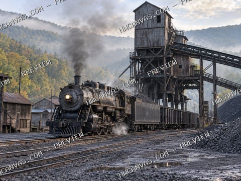 Coal Country mounted canvas preview